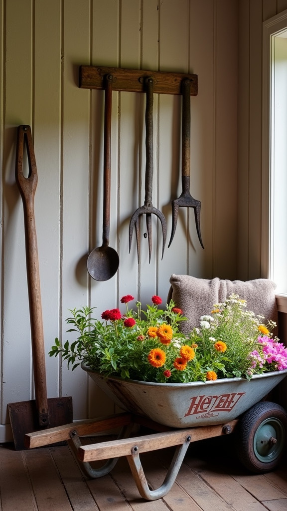 20. Use Antique Farm Tools as Accents