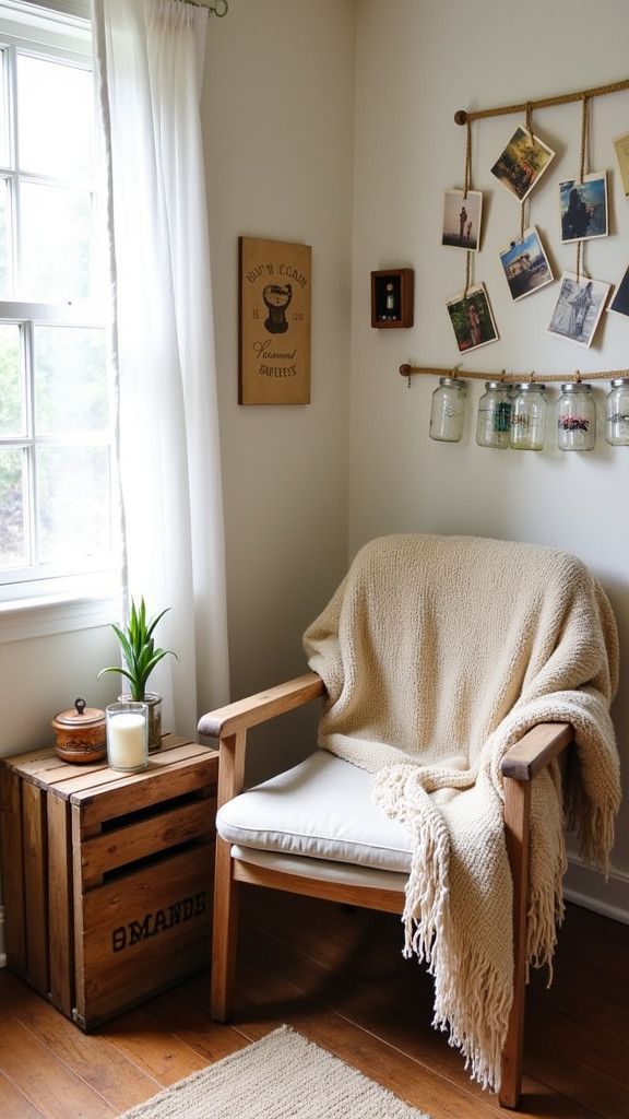 21. Create a Cozy Reading Nook with Western Flair