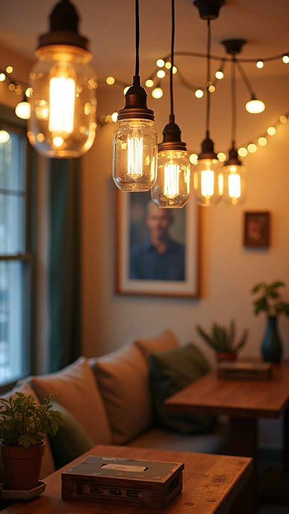 6. Choose Rustic Lighting Fixtures