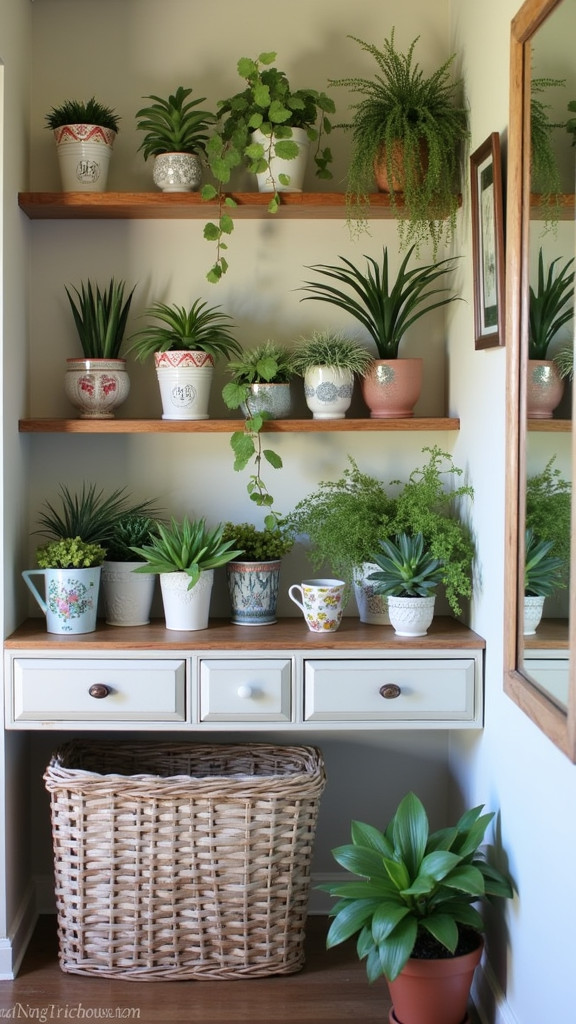 Add Greenery with Vintage Planters