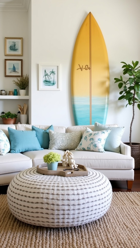 Add a Surfboard as Wall Art