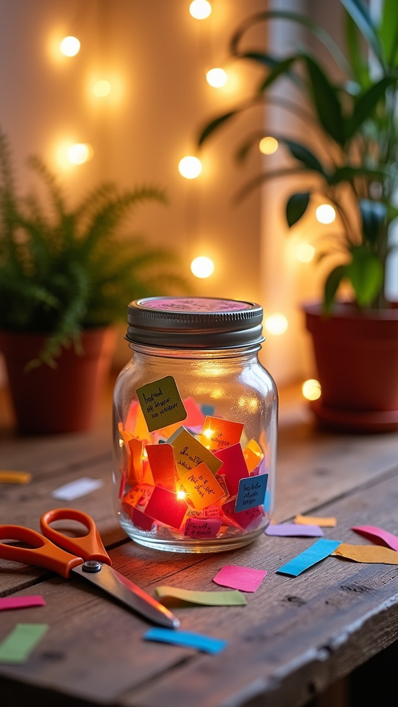 Create a Colorful Memory Jar