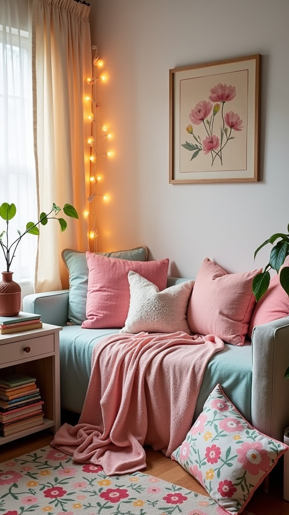 Create a Cozy Reading Nook with Spring Textiles