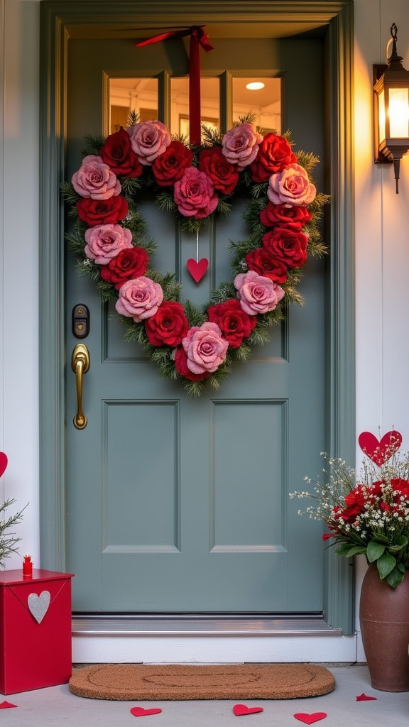 DIY Heart-Shaped Wreaths for the Front Door