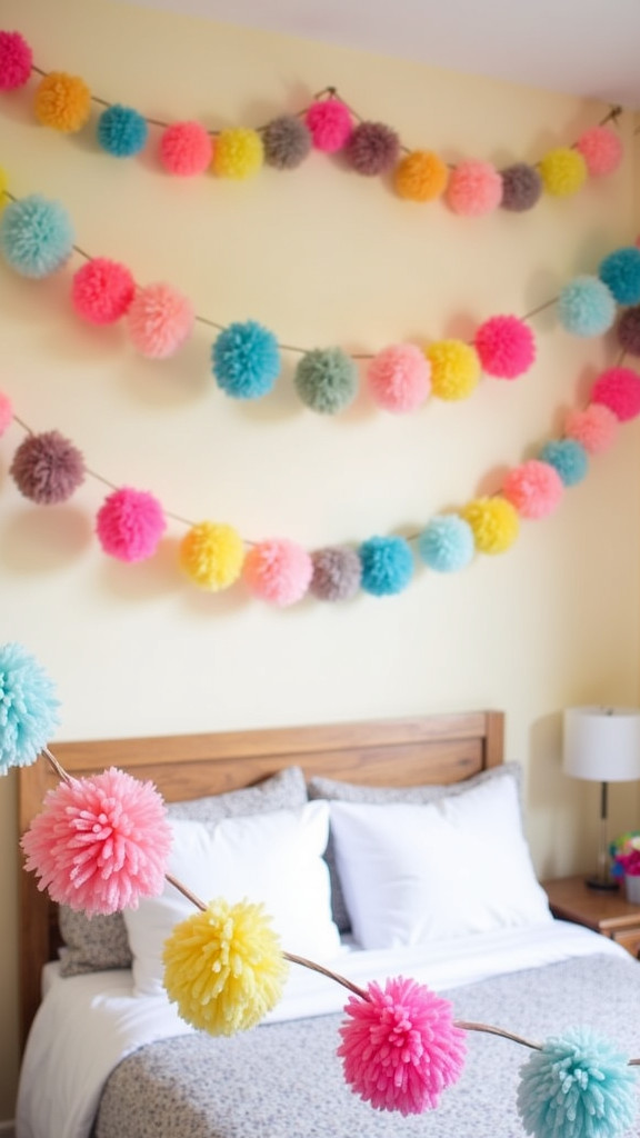 Decorate Your Space with Pom-Pom Garlands