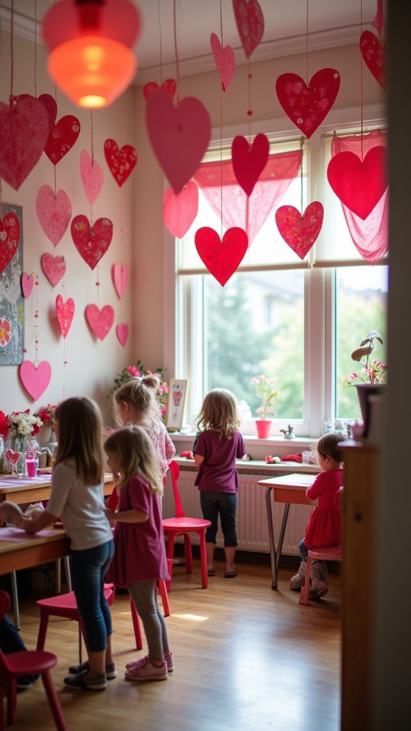 Display Student Artwork in Heart Shapes