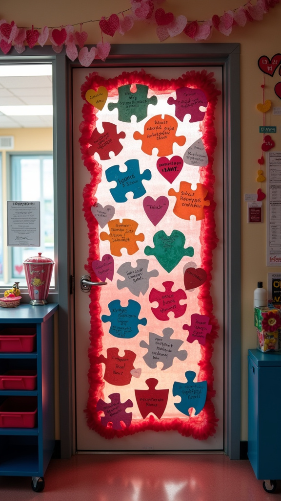 Feature a 'Love You to Pieces' Puzzle Door