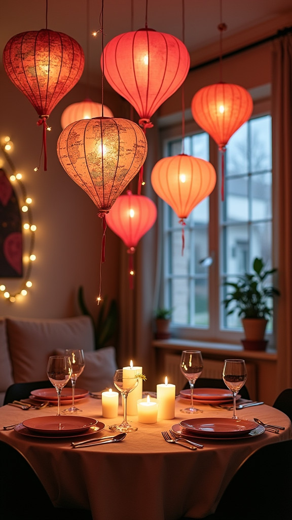 Hang Paper Lanterns for a Festive Feel