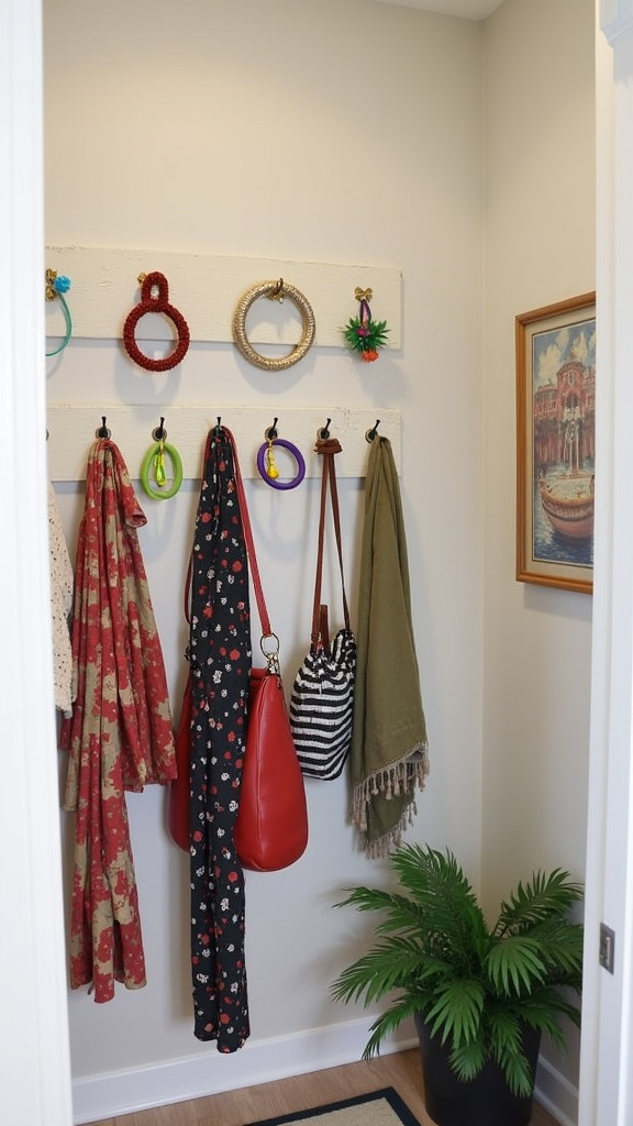 Incorporate Hooks for Bags and Accessories