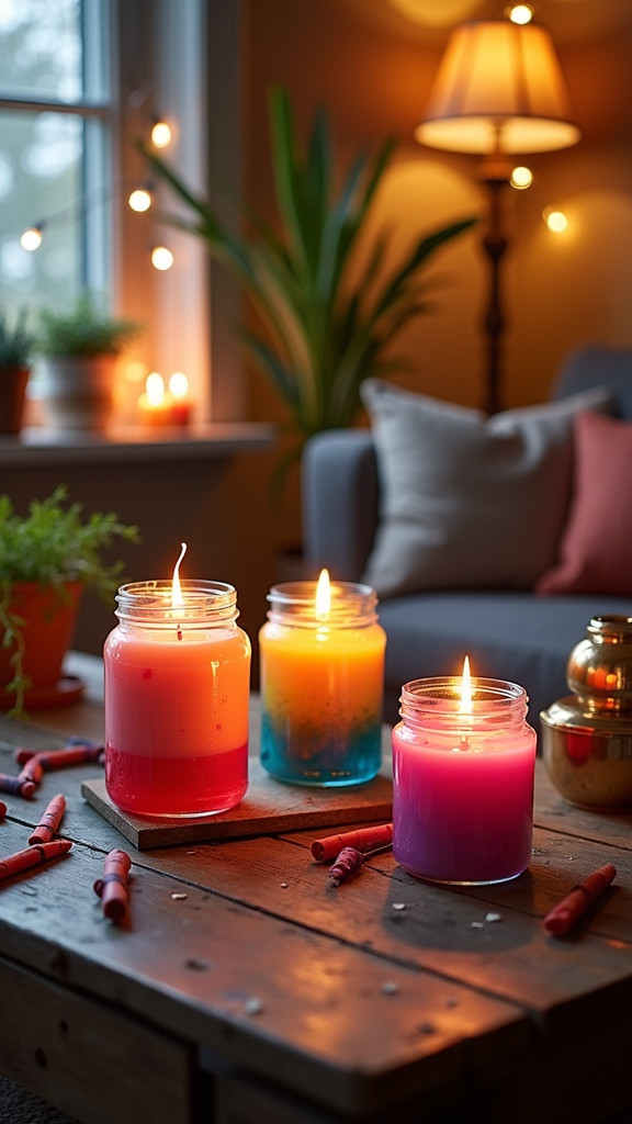 Make DIY Colorful Candles