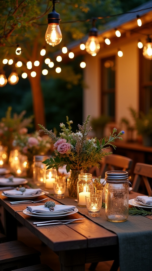 Opt for Outdoor Lighting for Evening Dinners