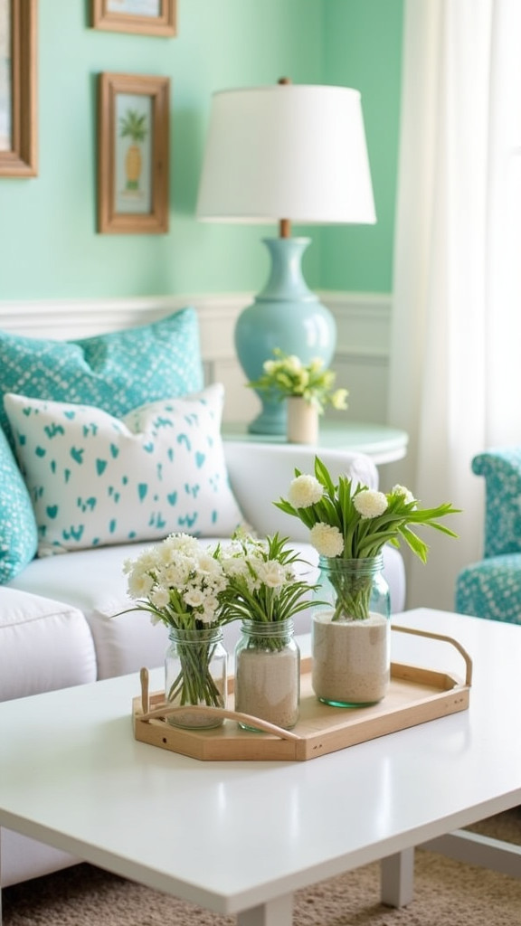 Use Blue and Green Accents