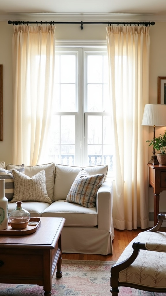 Use Light and Airy Fabrics for Curtains