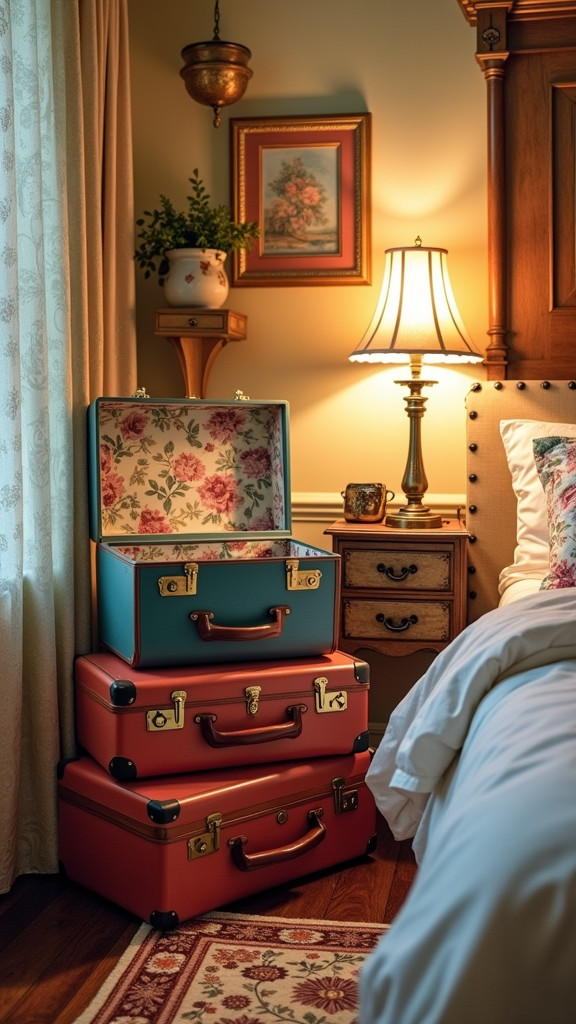 Use Old Suitcases for Storage