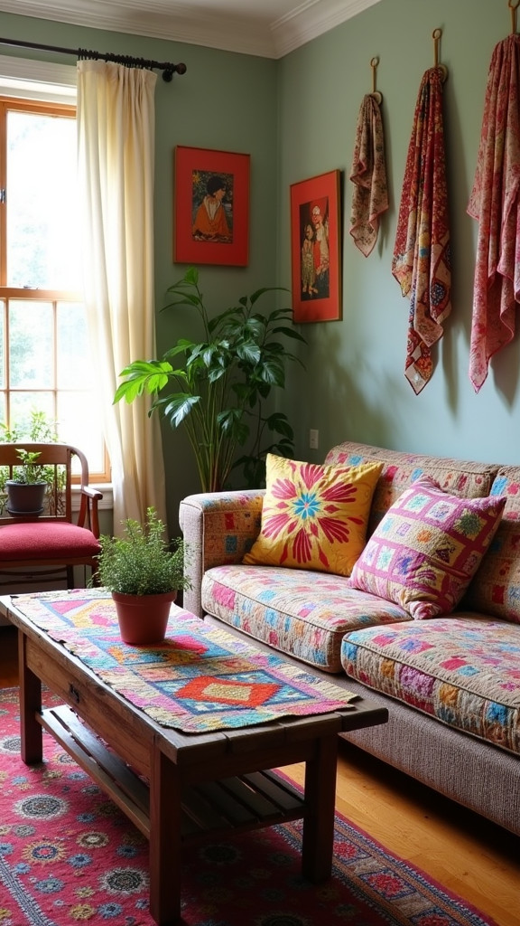 Use Vintage Textiles for Soft Furnishings