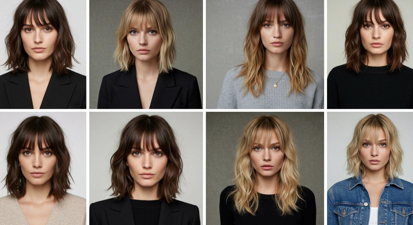 8 Fresh Hairstyles for Medium Length Hair With Bangs That Are Truly Trendy