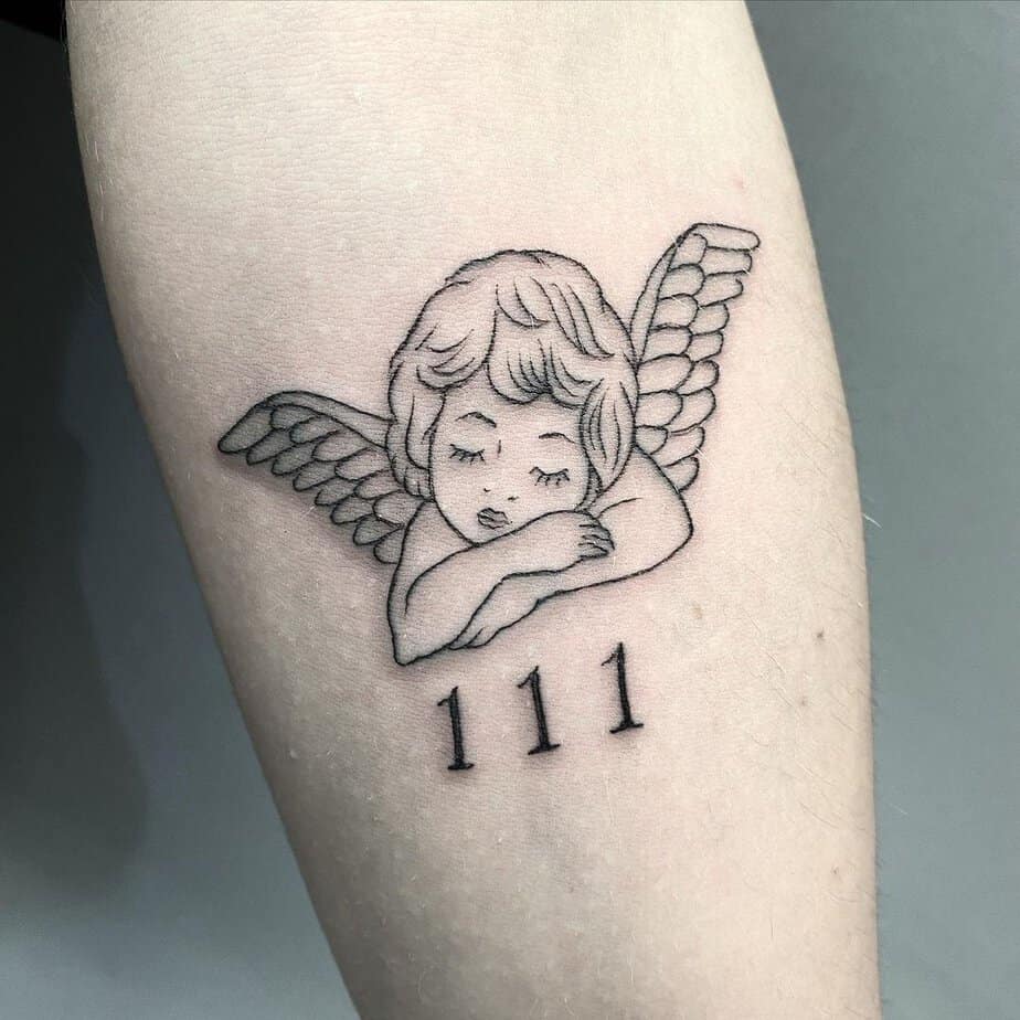 Angelic 111 tattoo