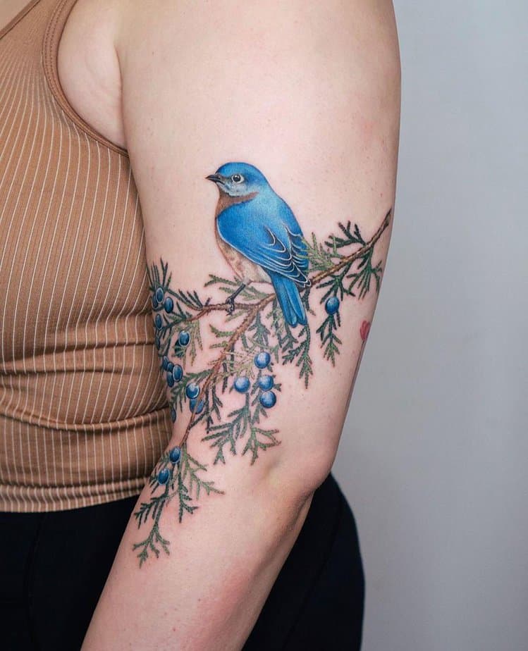 20 Bluebird Tattoo Designs That Capture The Beauty Of Flight