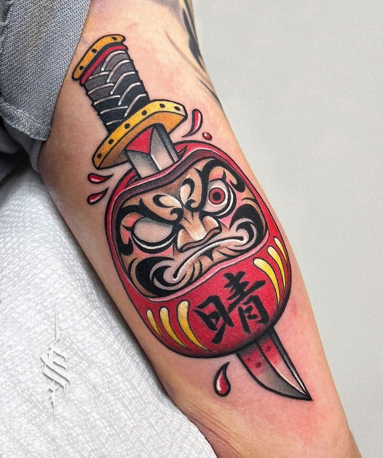 20 Fascinating Daruma Tattoo Ideas To Attract Good Luck