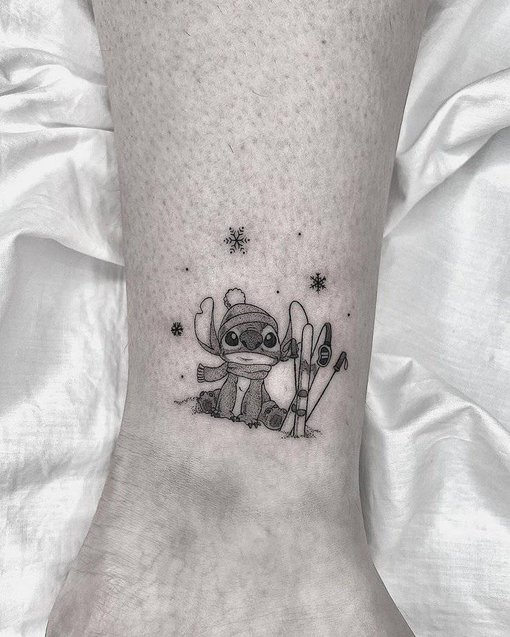Cute winter look tattoo