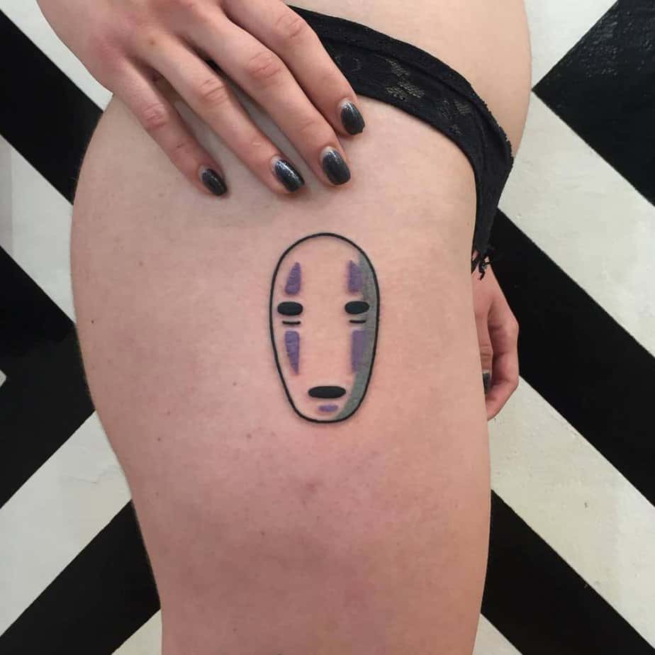 No-Face simple tattoo