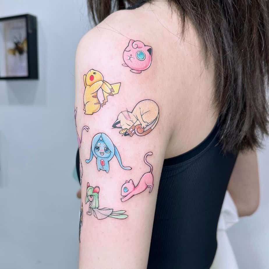 Yoga creatures tattoo