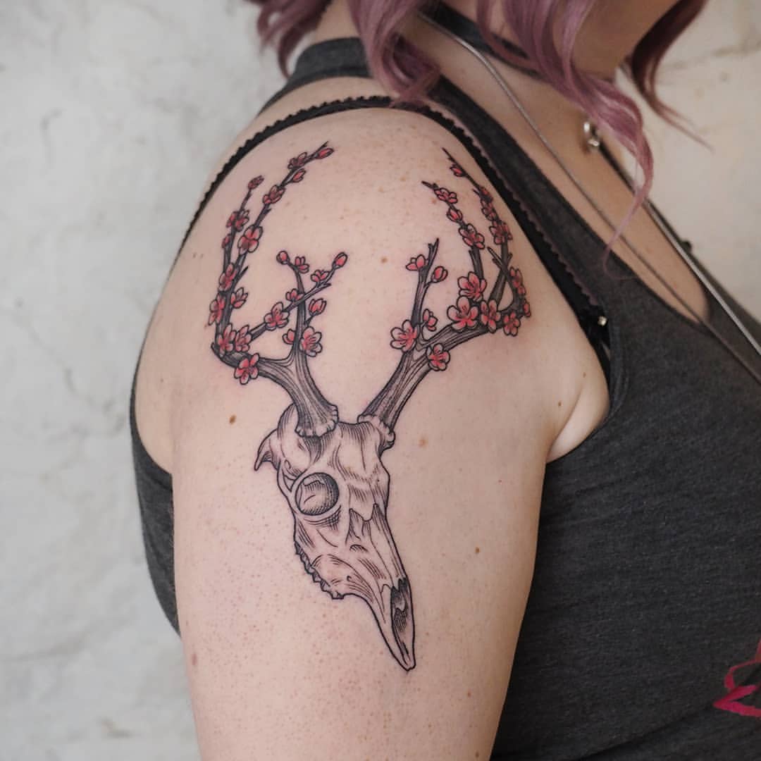 Blossom antlers in bloom