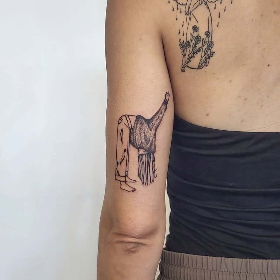 Casual fold tattoo
