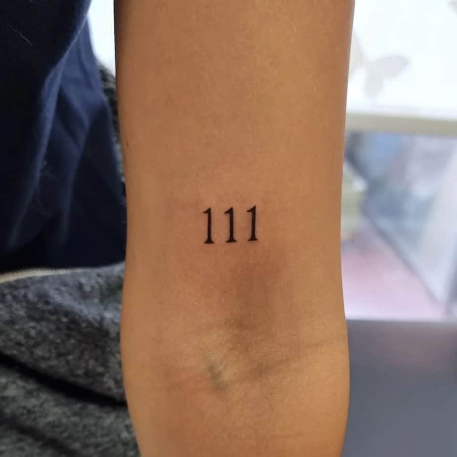 Classic 111 tattoo