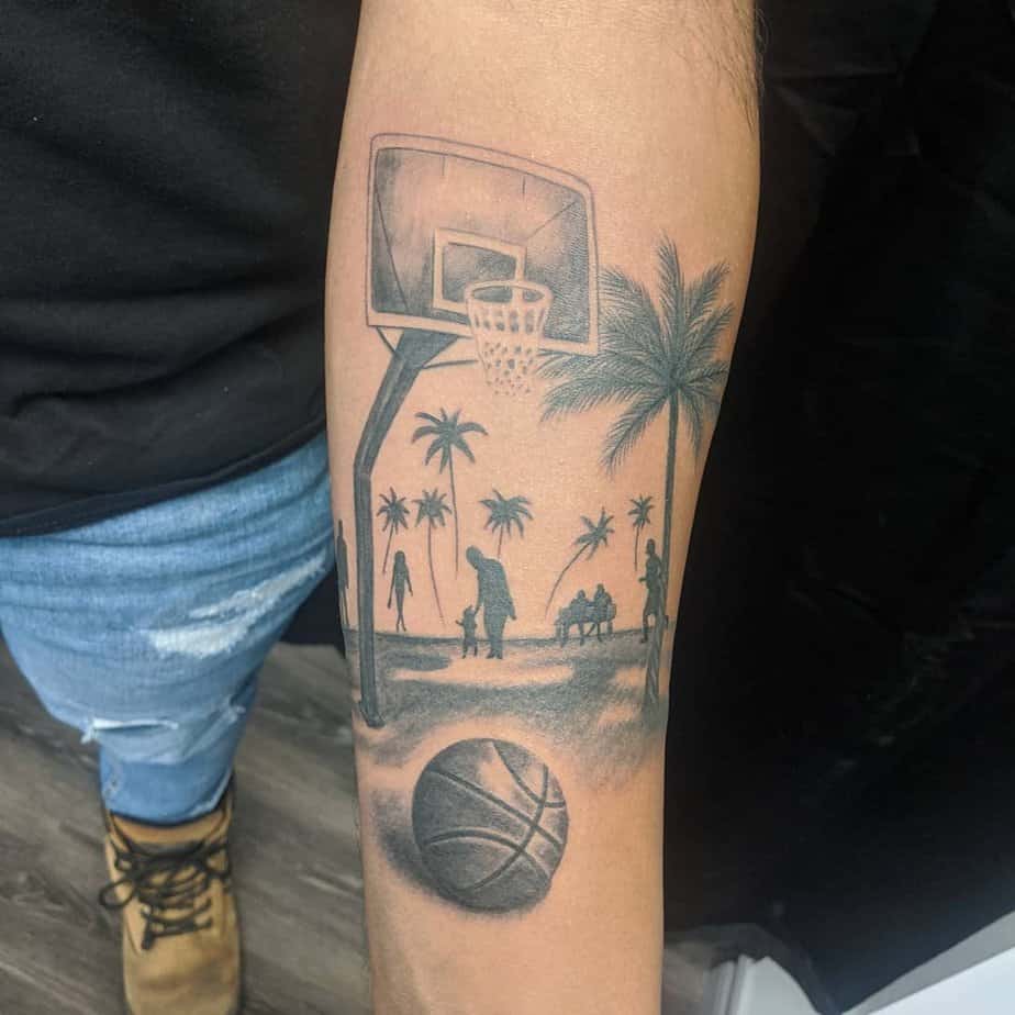 These 40 Basketball Tattoo Designs Are All Slam Dunks