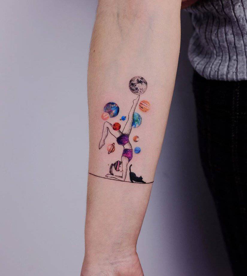 Cosmic balance tattoo