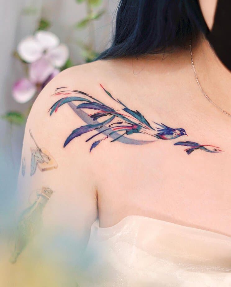 20 Bluebird Tattoo Designs That Capture The Beauty Of Flight