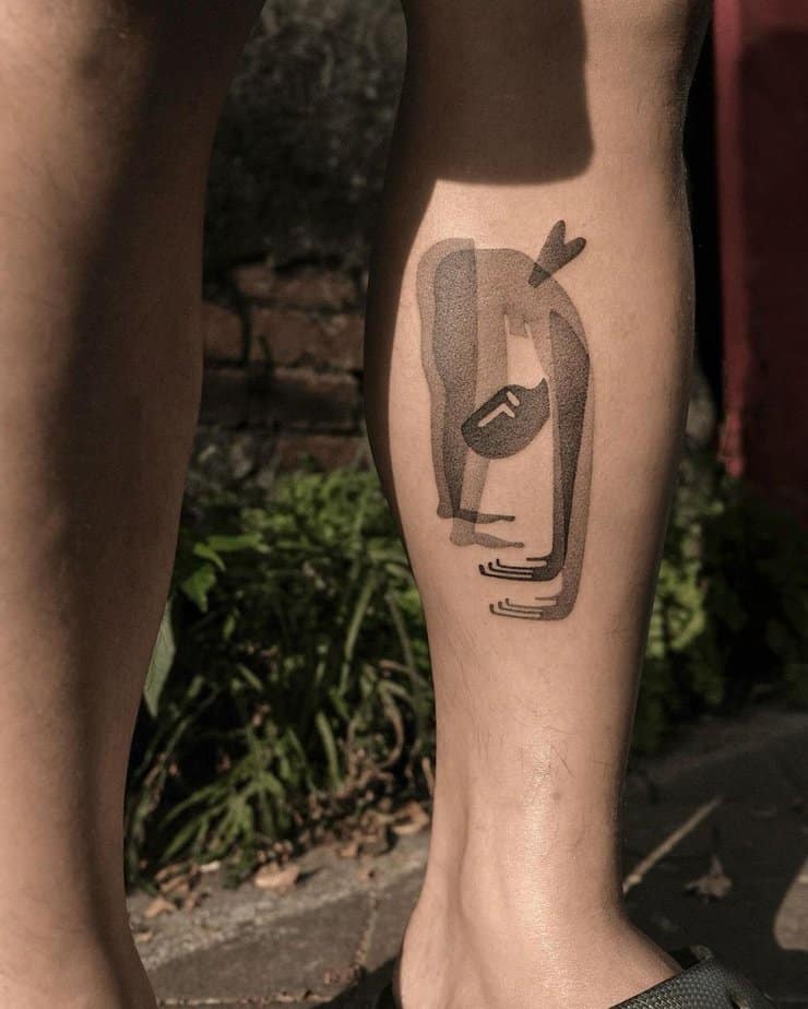 Shadow flow yoga tattoo