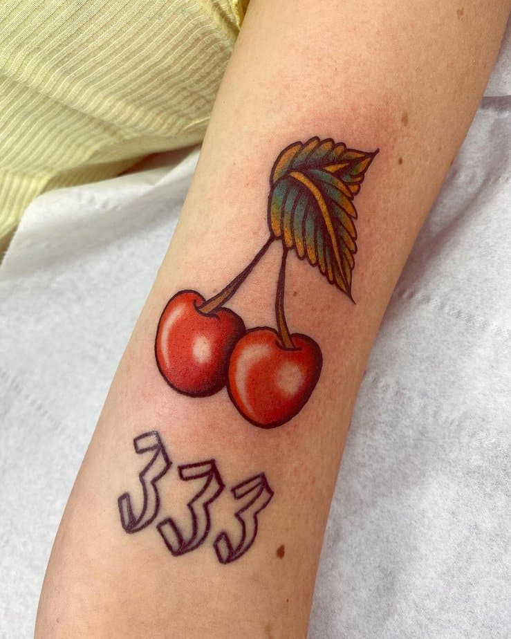 Sweet cherries 333 tattoo