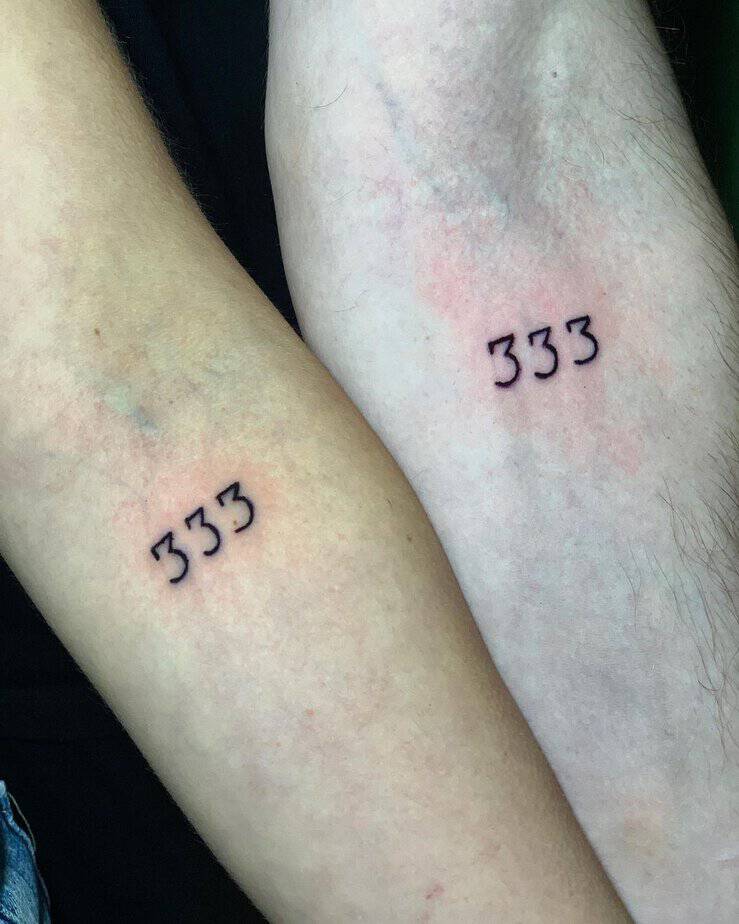 Matching 333 tattoos