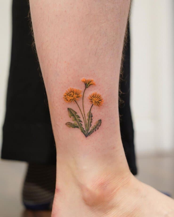 Vibrant micro dandelion