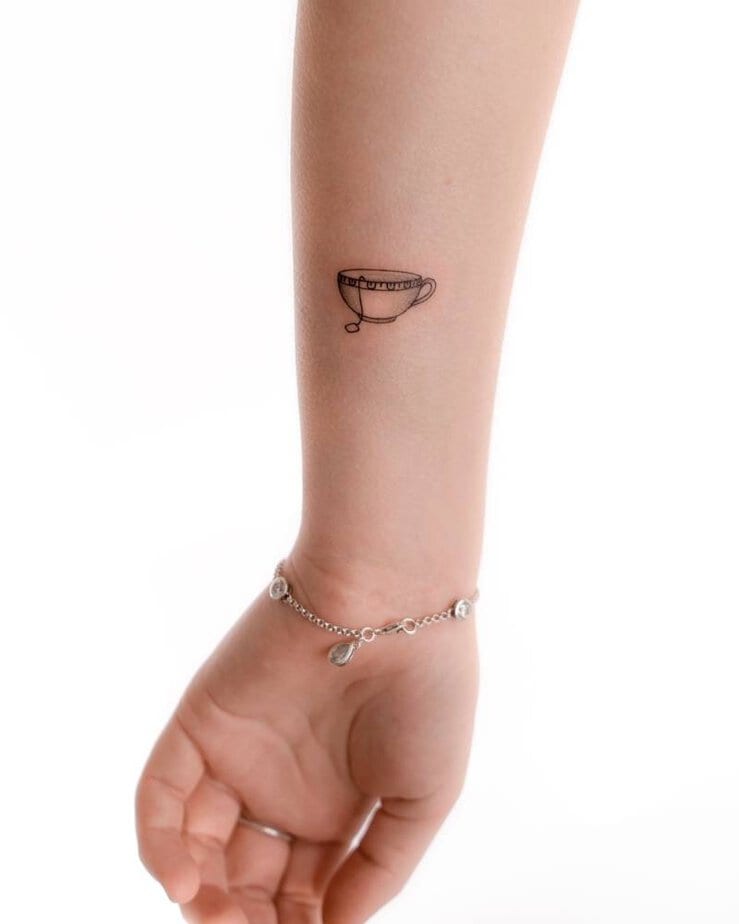 Minimalist teacup with clean lines