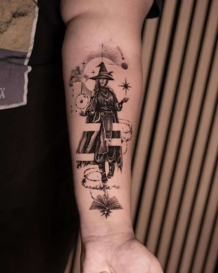 Witch Tasha tattoo