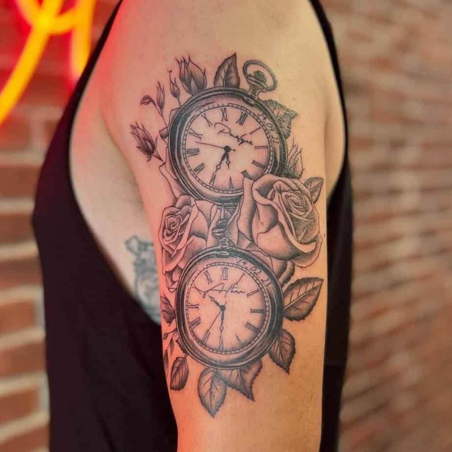 Birth clock tattoo