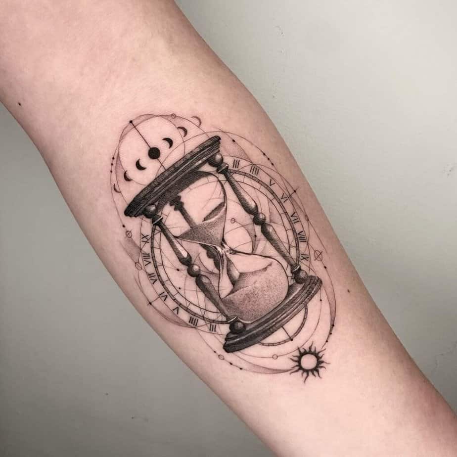 Hourglass tattoo