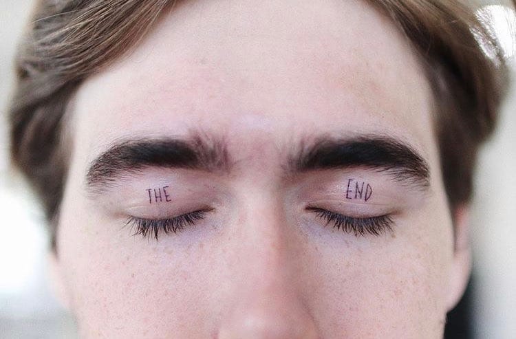13. A &ldquo;the end&rdquo; tattoo