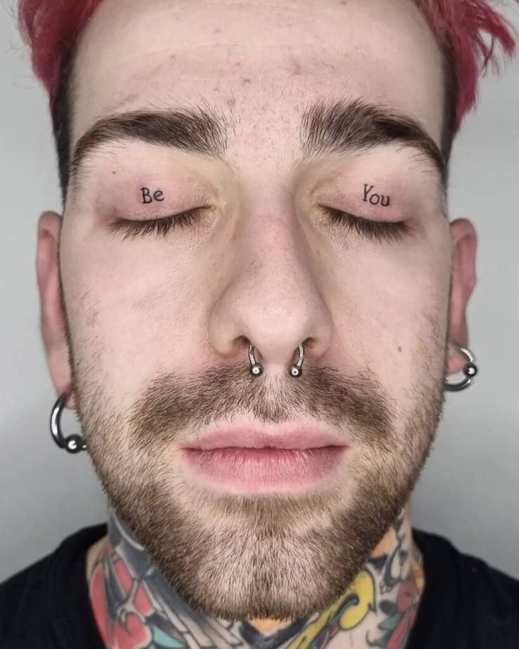 14. A &ldquo;be you&rdquo; tattoo