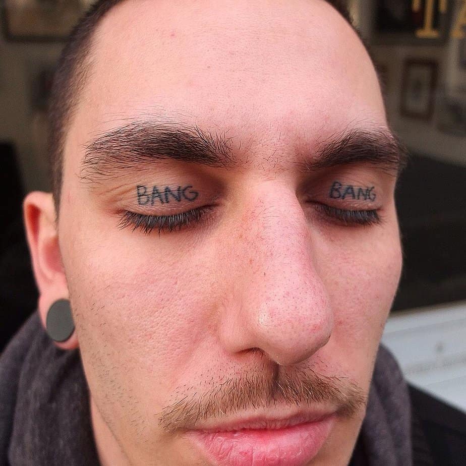 17. A &ldquo;bang bang&rdquo; tattoo