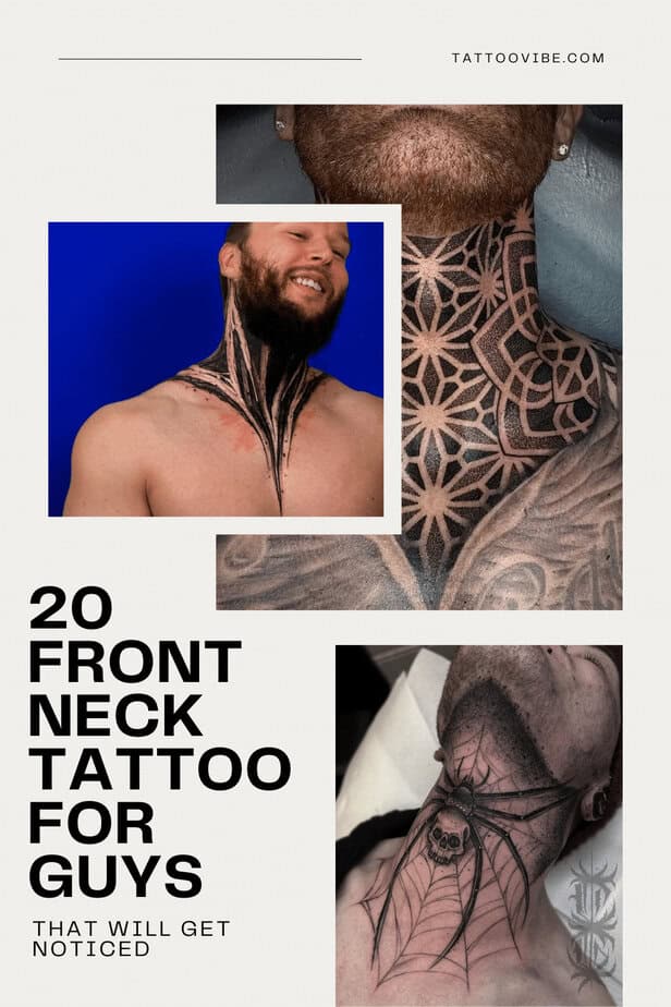 20 Front Neck Tattoos For Guys That Will Get Noticed