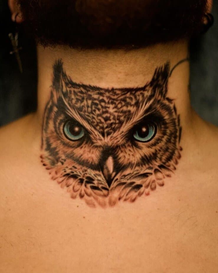 15. Owl piece on the neck