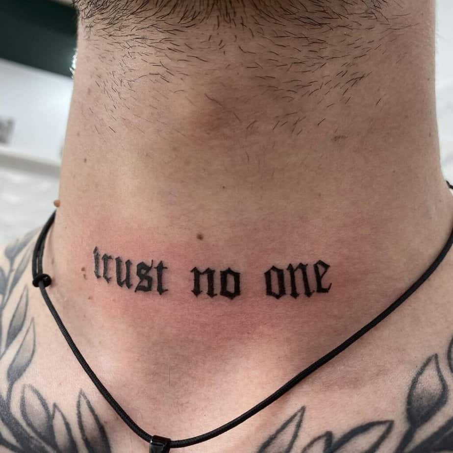 20. “Trust no one”