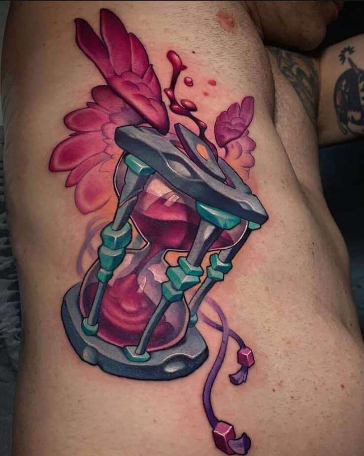 1. An hourglass tattoo