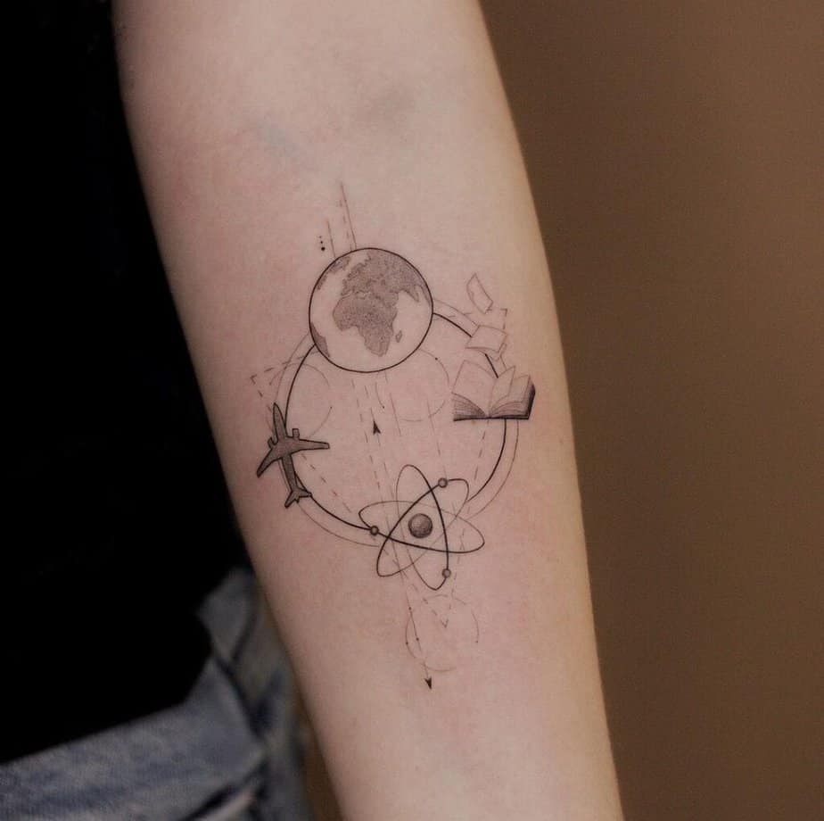 20 Impressive Atomic Tattoo Ideas That'll Blow Your Mind