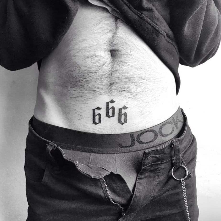 9. A blackwork tattoo