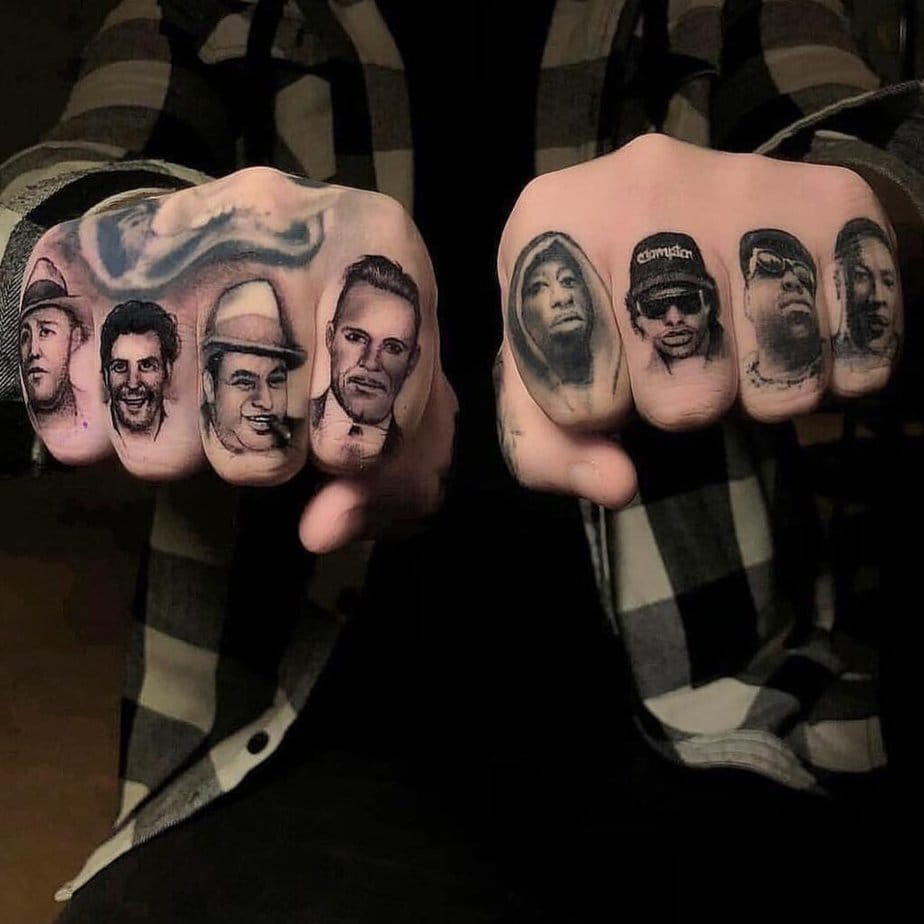 20. Celebrity knuckle tattoo